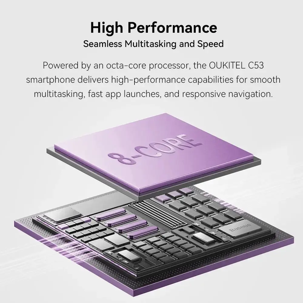 Oukitel C53 5G 6.6-inch 4300mAh Battery 8.9mm Ultra-thin Body SmartPhone(8GB+64GB) - Image 9