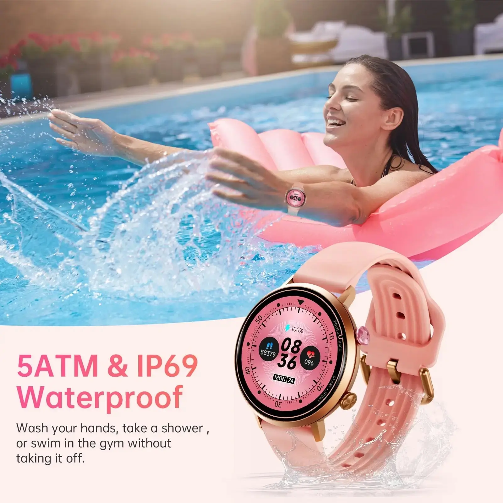 OUKITEL BT60 230mAh Battery Capacity 5ATM Waterproof  Rugged Outdoor Watch - Image 3