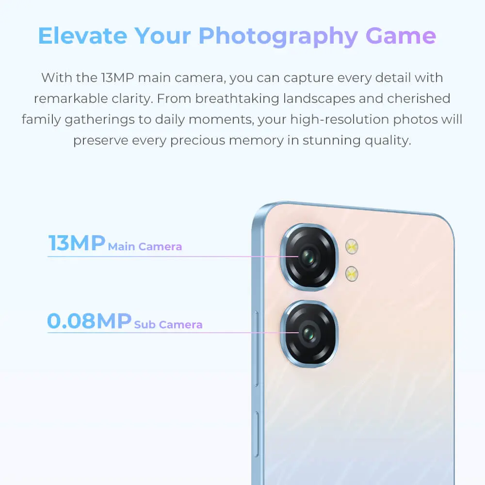 Oukitel C58 6.7-inch 5150mAh Battery 8.7mm Ultra-thin Body SmartPhone(16GB+128GB) - Image 12