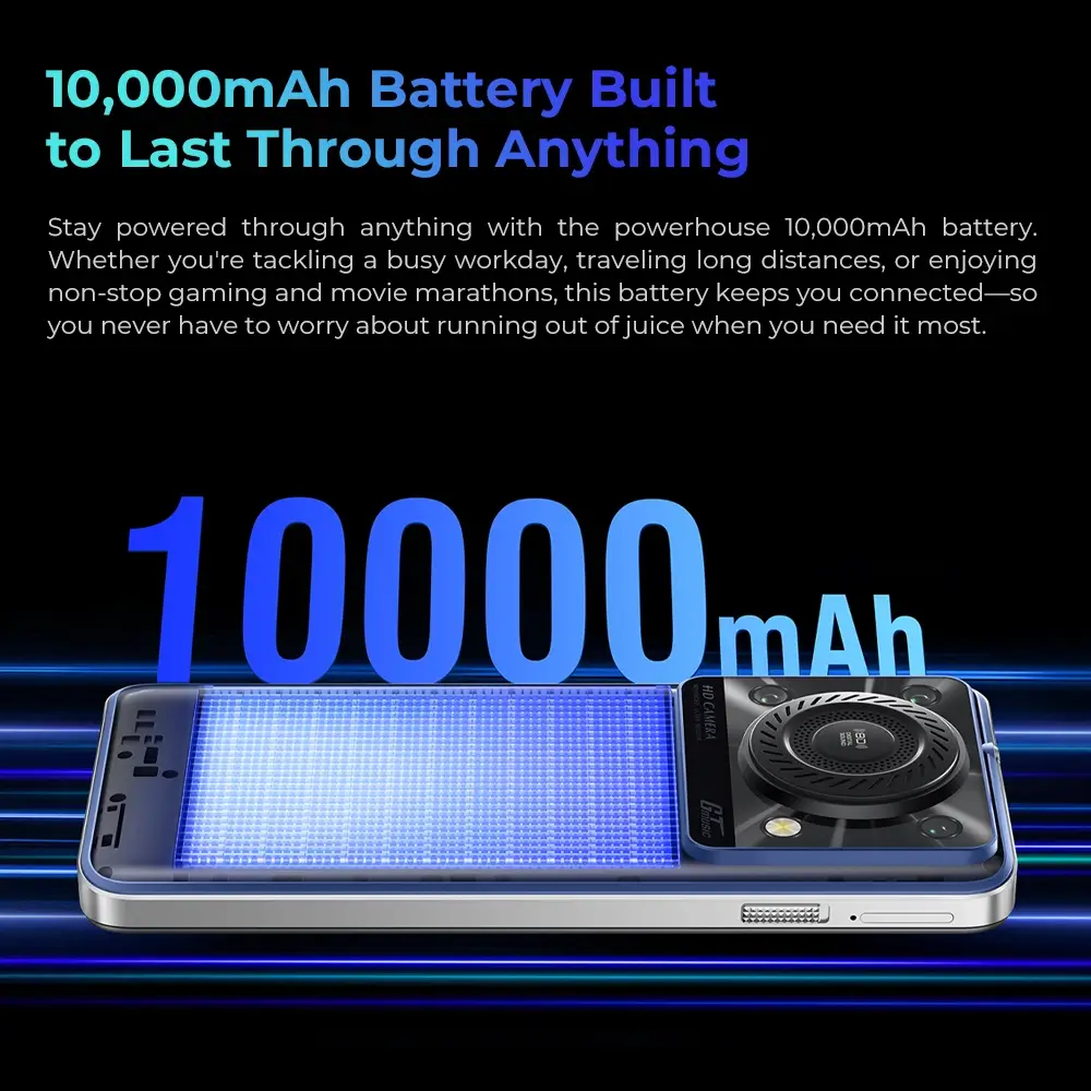 Oukitel C60 6.88-inch 10000mAh Battery 13.4mm Ultra-thin Body SmartPhone(4GB+128GB) - Image 8