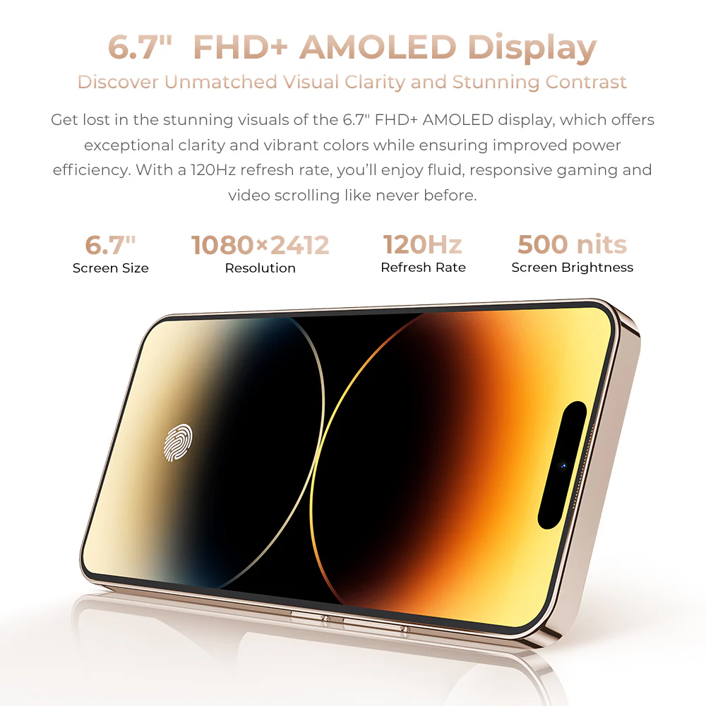 OUKITEL P1 Pro-EV 6.7-inch 5150mAh Battery 8.2mm Ultra-thin Body Smartphone(8GB+512GB) - Image 5