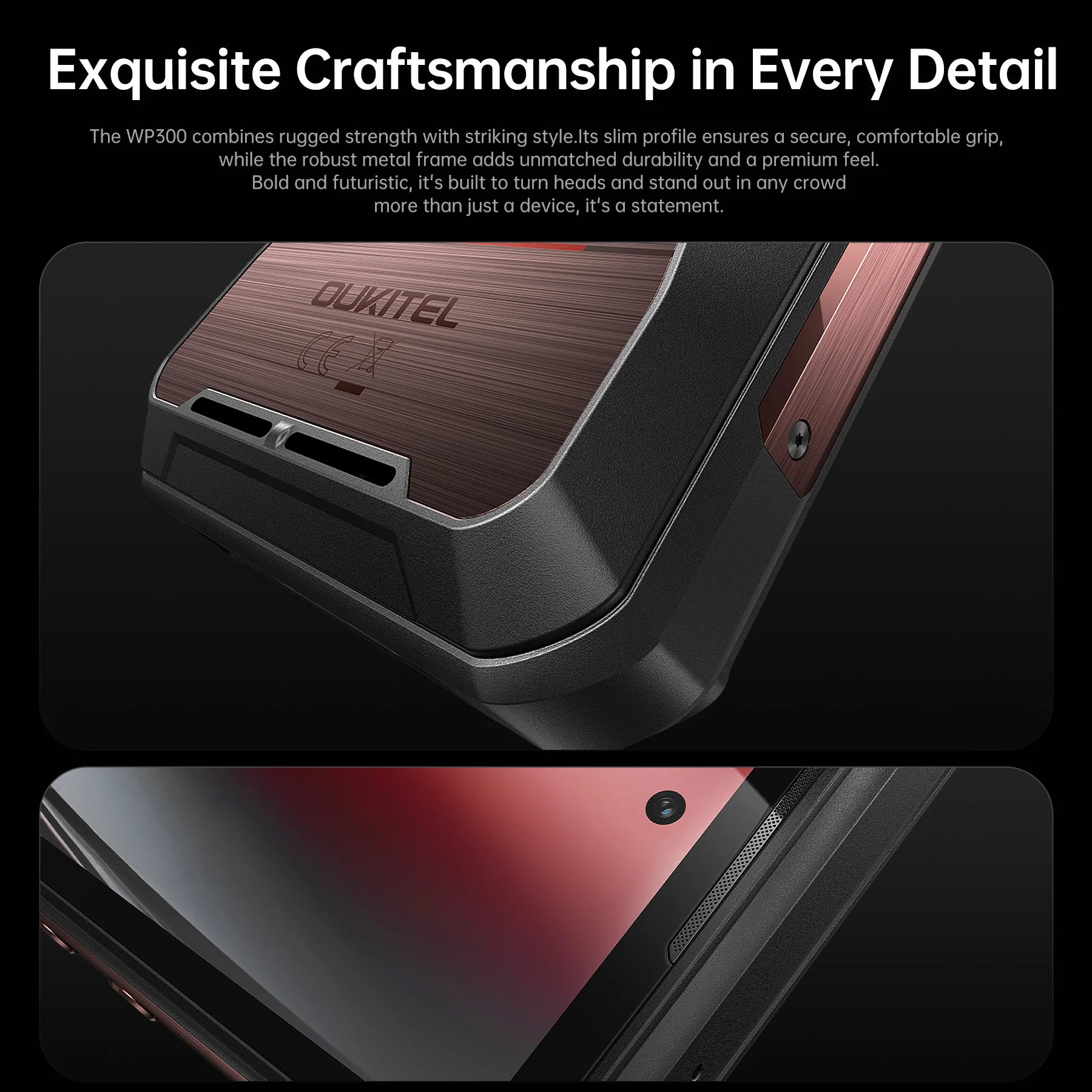 Oukitel WP300 5G Rugged Phone 6.8-inch 16000mAh Battery 108MP Android 15(12GB+512GB NFC) - Image 6