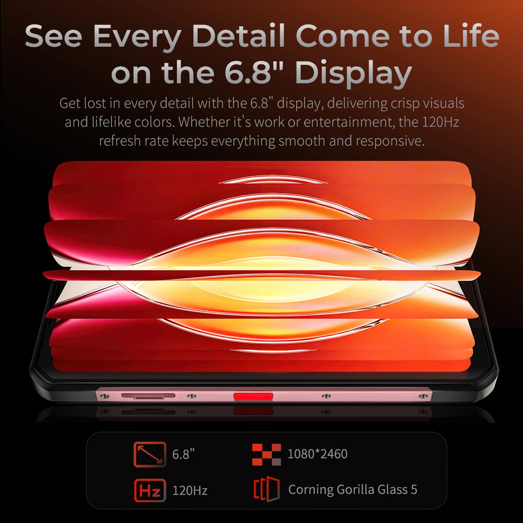 Oukitel WP56 5G Rugged Phone 6.8''FHD+Display 16000mAh Big Battery 108MP Camera Android 15(12GB+512GB NFC) - Image 9