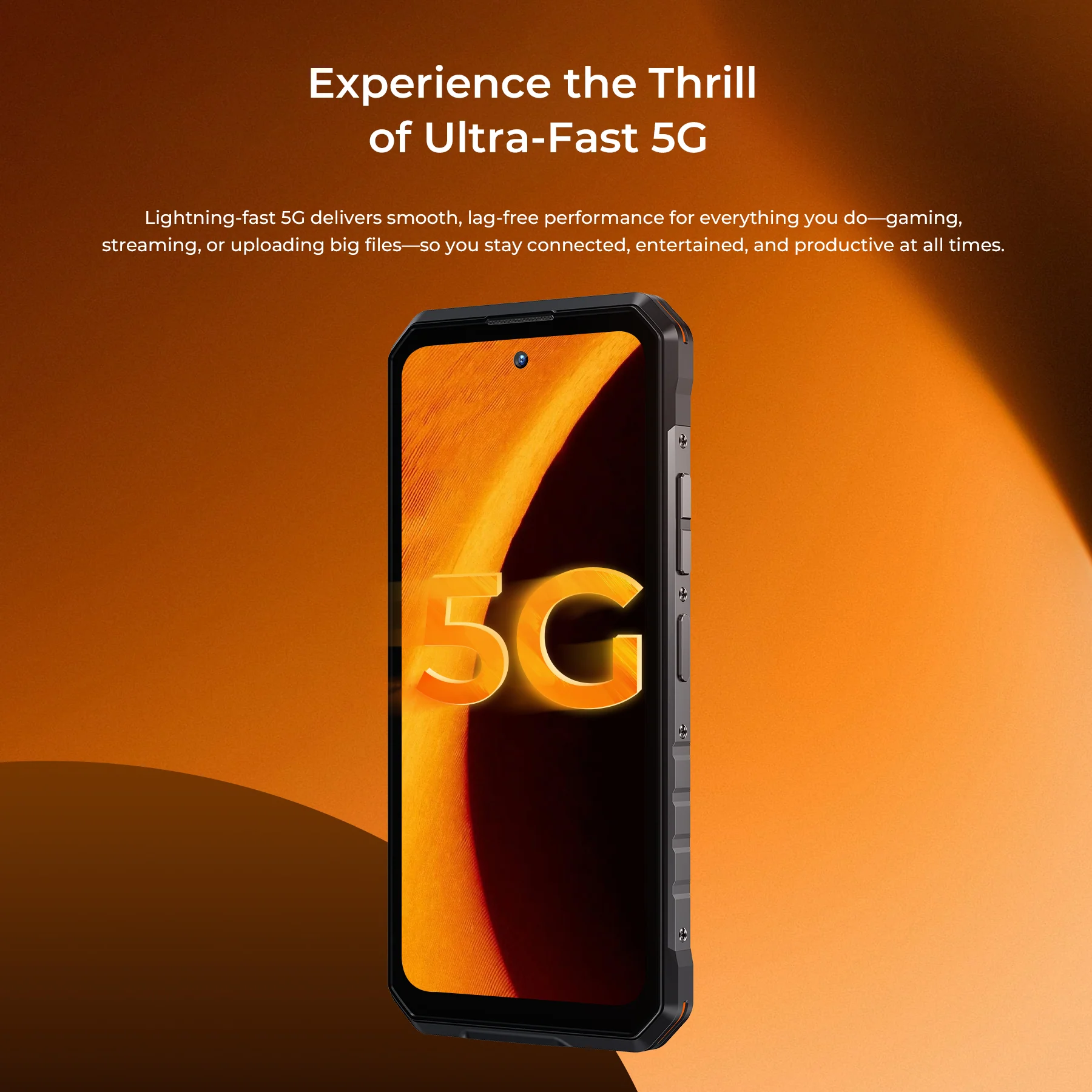 OUKITEL WP58 Pro 5G Rugged Phone 6.7-inch 10,000mAh Battery 64MP Camera Camping Light Android 15(8GB+512GB NFC) - Image 9