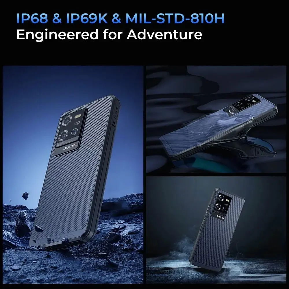 Oukitel WP50 5G Rugged Phone 6.6-inch 6500mAh Big Battery 48MP Camera Android 14(16GB+256GB NFC) - Image 10