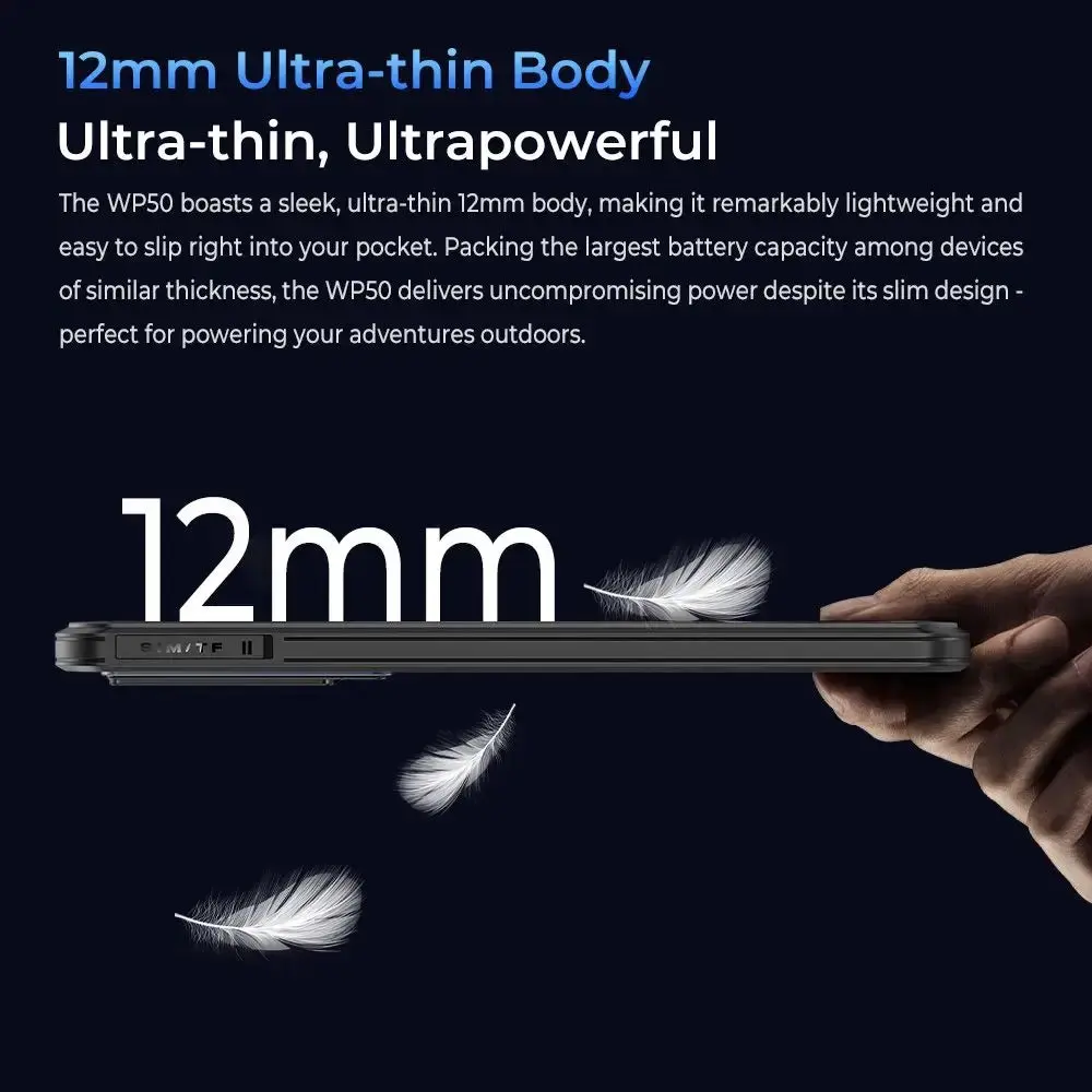 Oukitel WP50 5G Rugged Phone 6.6-inch 6500mAh Big Battery 48MP Camera Android 14(16GB+256GB NFC) - Image 6